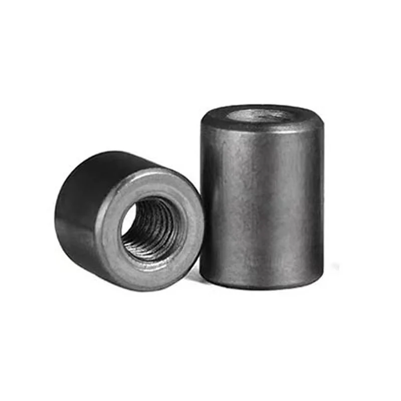 Iron Plain Finish Long Cylindrical Weld Nuts Type M4M5M6-M16 Thick Extra High Connecting Stud Threaded