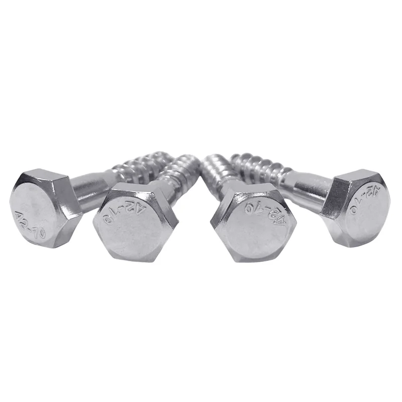 304 Stainless Steel Imperial Wood Thread Partially Threaded Self-Tapping Screws American Standard Hex Head Wood