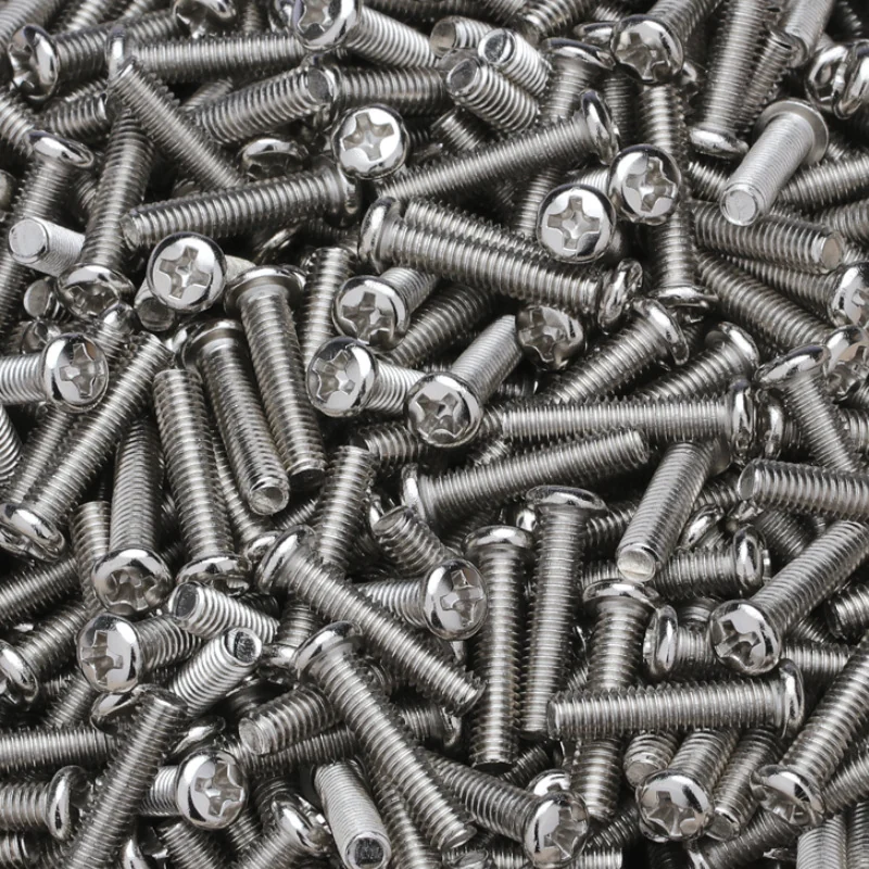 PM Carbon Steel Nickel-Plated Cross-Recessed Pan Head Screws Small GB818