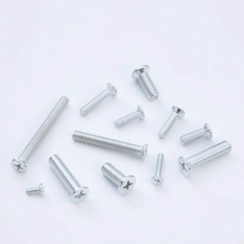 Cross-Recessed Countersunk Head Screws Cross-Recessed Screws Carbon Steel Zinc-Plated Flat Head Screws M3M4M5M6More