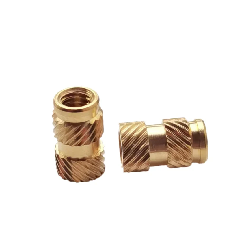 M2M6Land Recess Threaded Inserts Nuts Knurled VIII Recess Slash Self-Clinching Copper Insert Pieces Heat-Pressed Nuts