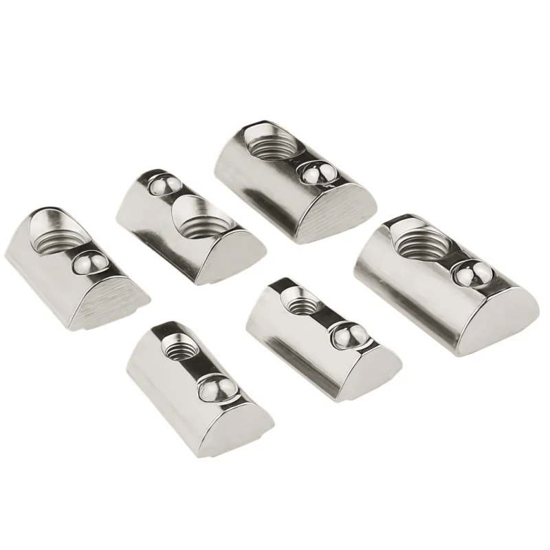 European Standard Spring Nuts Blocks20304045SeriesM4M5M6M8Backfill Nuts The marbles. Nuts Spring Clip Nuts Blocks