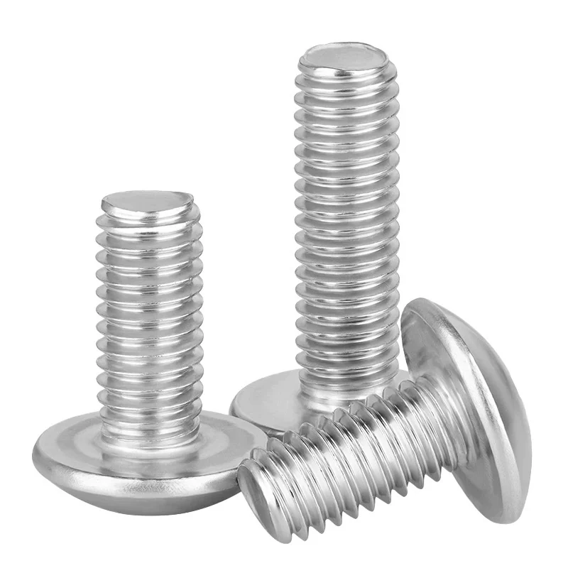 TM Large Truss Head Cross-Recessed Machine Screws Machine Thread Screws Truss Head Screws Mushroom Head Machine Thread Screw Nickel silver.M2/M3/M4/M5/M6