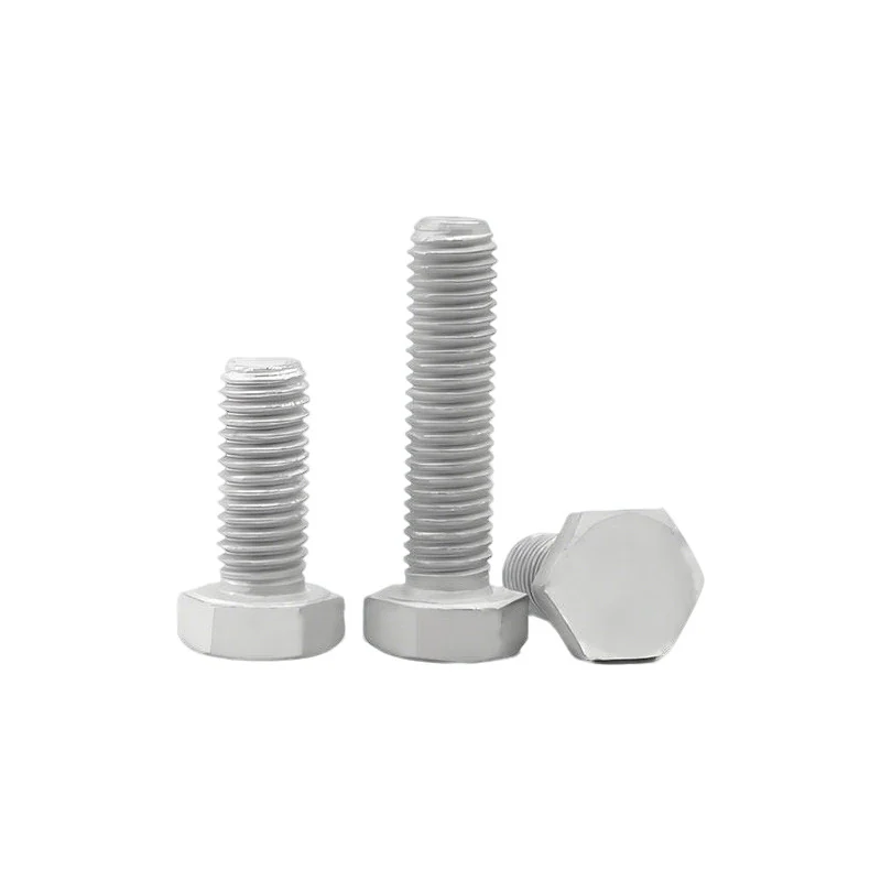 8.8Class heat Zinc-Plated Hex Bolts Zinc-Flake Coated Hex Head Bolts Electrical Power voltage Iron Tower Hex Screws