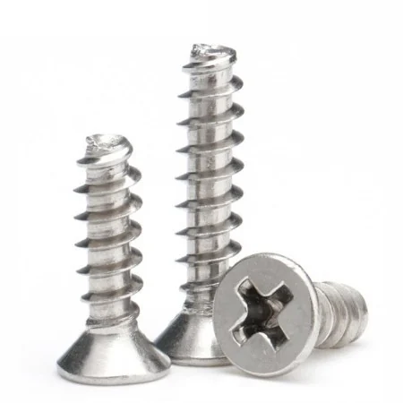 Stand hair.304 Stainless Steel KB Cross-Recessed Countersunk Head Flat End Self-Tapping Screws M1-M5 Cross-Recessed Countersunk Head Self-Tapping Screws