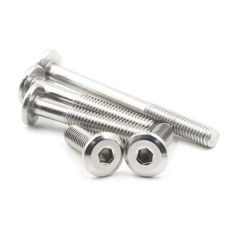 Carbon Steel Nickel-Plated Flat Head Chamfered Hex Socket Screws Nickel-Plated Flat Head Chamfered Hex Socket Bolts Clip Plate Yeah. Screws