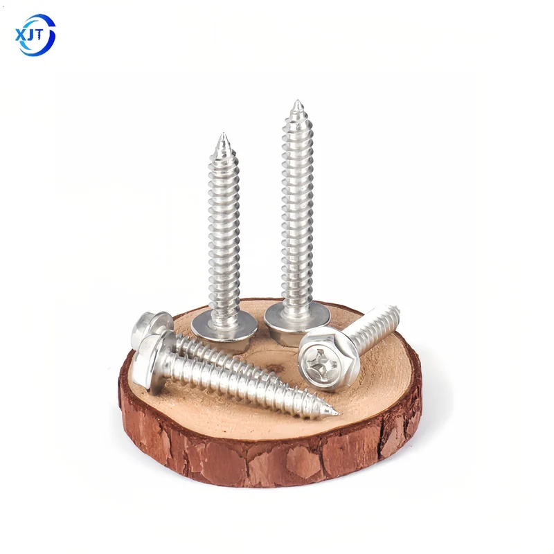 Flange Cross-Recessed Self-Tapping Screws 304 Stainless Steel m8m5.5m4.2Diaphragm Hex Head Self-Tapping Screw GBWA