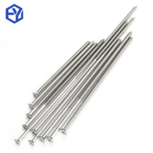 304 Stainless Steel Cross-Recessed Countersunk Head Woodworking Long Self-Tapping Screws Flat Head Wood M4