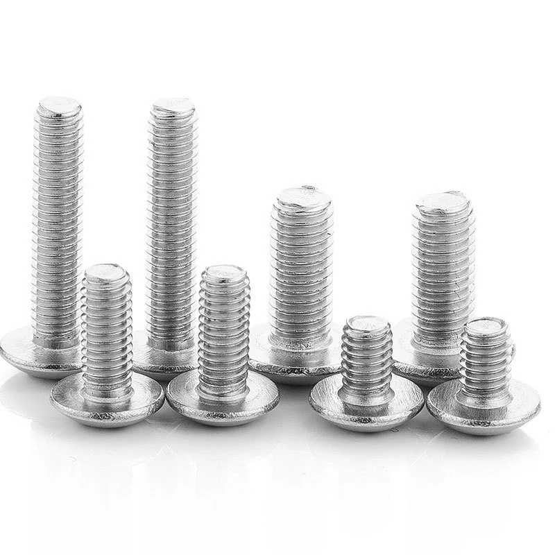 TM Nickel-Plated Large Truss Head Round Head Cross-Recessed Machine Screws Truss Head Large Head Mushroom Head M2M3M4M5M6