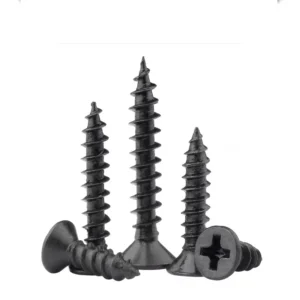 KA Black Cross-Recessed Countersunk Head Flat Head Self-Tapping Screws M1M2M3M4 Electronics Small Pointed Tip