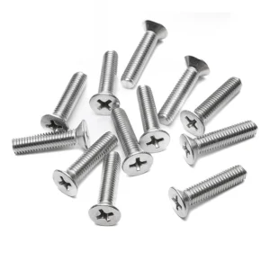 Mu Jin.201 Stainless Steel Cross-Recessed Countersunk Head Screws Cross-Recessed Screws / Flat Head Cross-Recessed Bolts Machine Small Head Screws GB819 / M2-M12