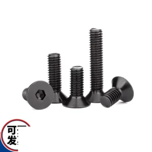 304 Stainless Steel Blackened Hex Socket Countersunk Head Screws Machine DIN7991 Black For