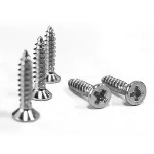 M2-M5【 Nickel-Plated Black KA】 Pointed Tip Cross-Recessed Self-Tapping Screws Countersunk Head Carbon Steel