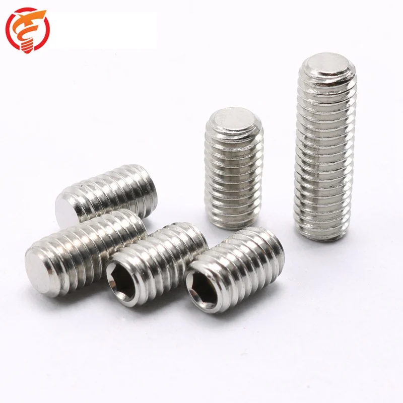 304 Stainless Steel Machine m Cup Point Set Screws Hex Socket Headless Set M3M4M5M6M8