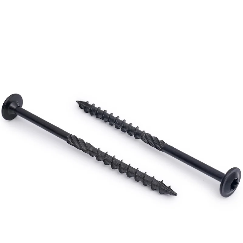 #14*6 Hexalobular With Washer Strawline. Screw Black Rusty. Screws