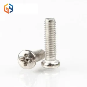 Nickel-Plated Machine-Thread Cross-Recessed Pan Head Screws PM M1.2M1.4M1.7M2.5M3M4M6