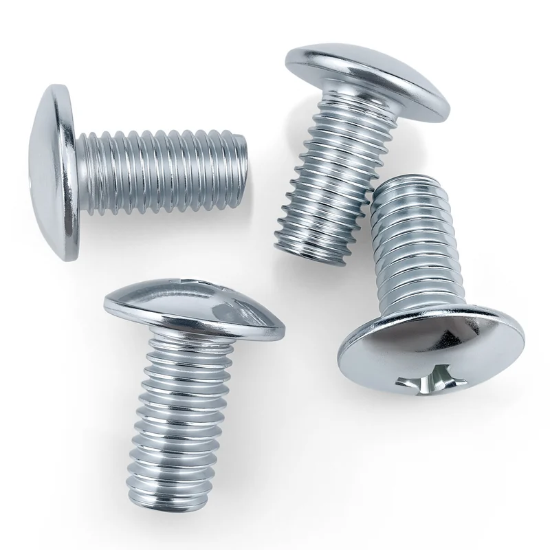 Zinc-Plated Large Truss Head Cross-Recessed Machine Screws Mushroom Head Truss Head