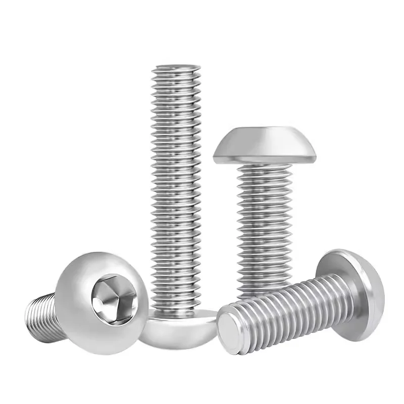 201 Stainless Steel Button Head Socket Cap Pan Head Hex Socket Screws M2M3M4M5M6M8M10m12