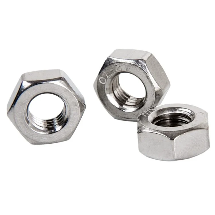 201/304 Stainless Steel Hex Nuts M3M4M5M6M8M10M12m