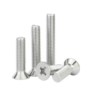 201 Stainless Steel Machine-Thread Cross-Recessed Countersunk Head Screws km Chinese National Standard gb819 Large Flat Head Thread m2m3m4m5m6