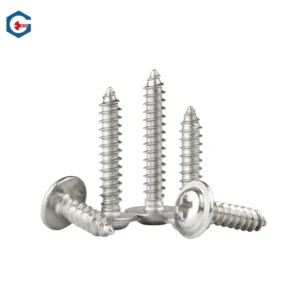 304 Stainless Steel Cross-Recessed Round Head With Washer Self-Tapping Screws M1.4M1.7/M2M2.6/M3M4