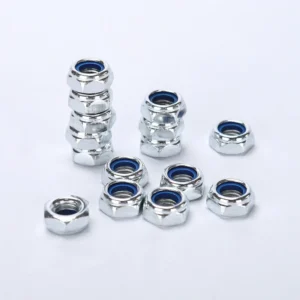 Iron Zinc-Plated Hex Lock Nuts High-Strength Nylon M3-M24 Stainless Steel