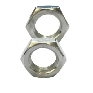 Hex Thin Nuts Chinese National Standard Carbon Steel Stainless Steel Plated Yellow Zinc-Plated Hex Flat Nut Cap Lighting Fine Thread Hot Zinc-Plated Flat Nuts