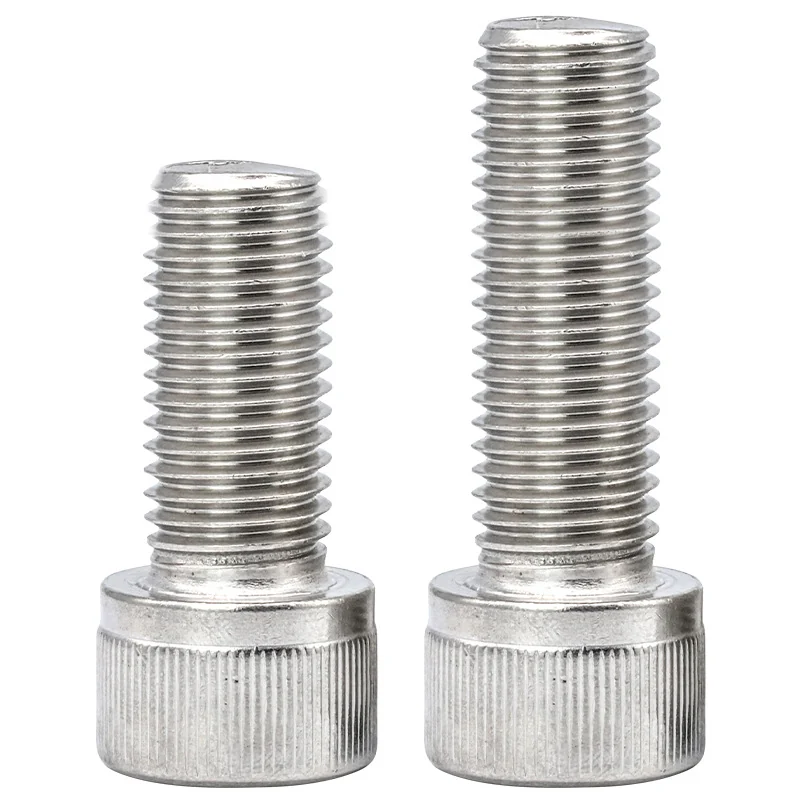 304 Stainless Steel Knurled Socket Head Cap Screws M3M4M5M6M8