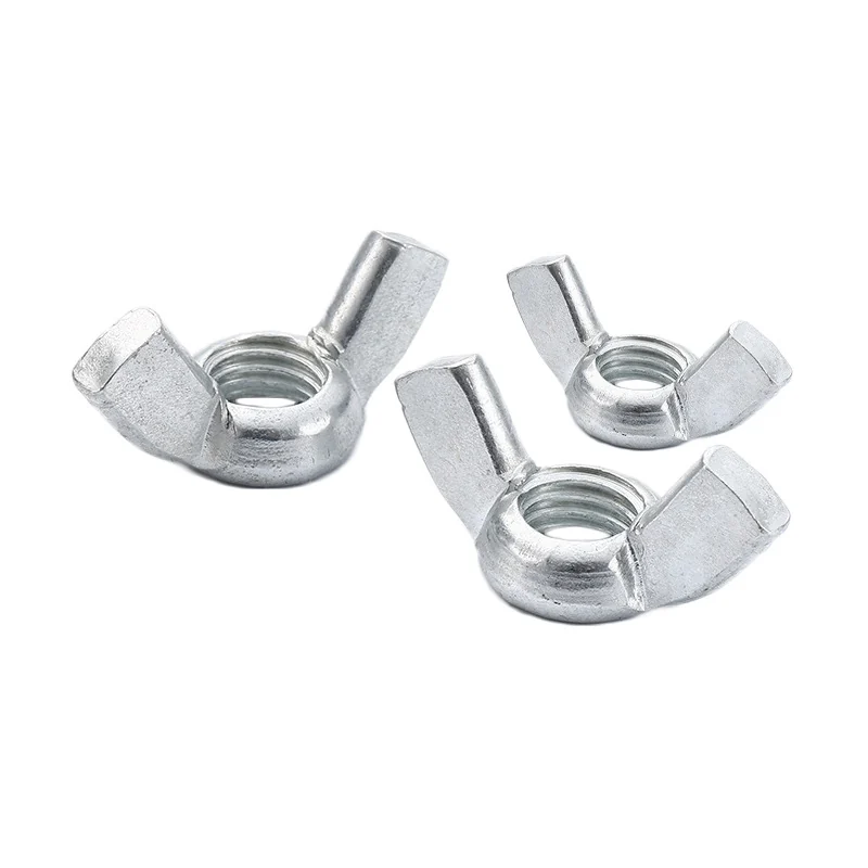 GB62.2 Square Wings Wing Type Thumb Nuts Carbon Steel 4Level Zinc-Plated Wing Thumb Lo. Nut 4.8Level High-Strength