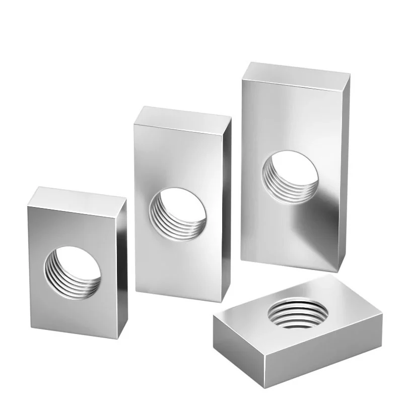 Zinc-Plated Square Thin Rectangular Nuts Locking M3-M12