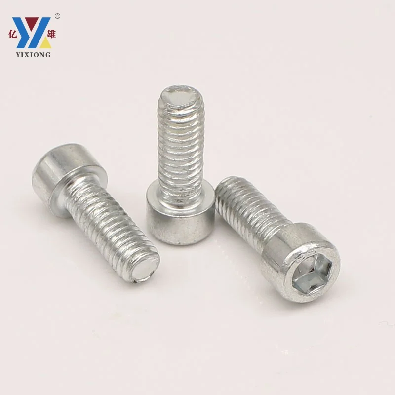 White Zinc-Plated Bicycle kettle rack Socket Head Cap Screws Cylindrical Head Hex Socket Bolts Screws M3M4M5M6M8M10M12