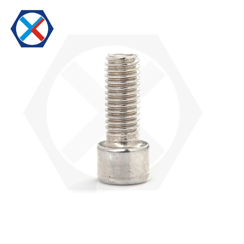 201 Stainless Steel Smooth Socket Head Cap Screws Bolts Socket Cap Head Light Head Cylindrical Head Hex Socket Screw Flat End Screws M2-M16