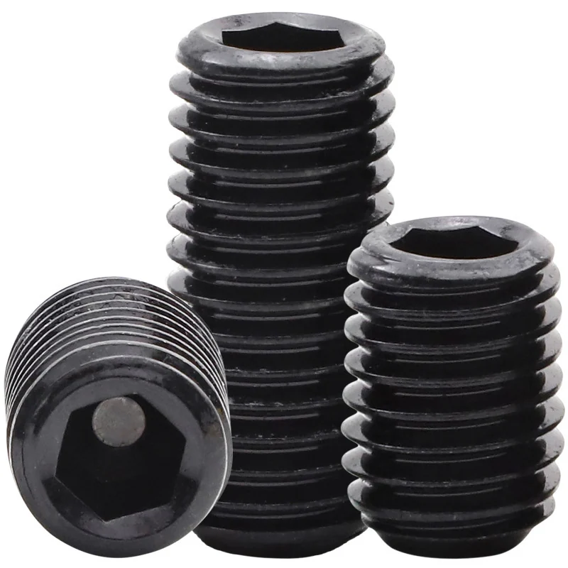 Grade 12.9 Hex Socket Machine m Flat Point Set Screws Headless Set Locating M3/M4/M5/M6