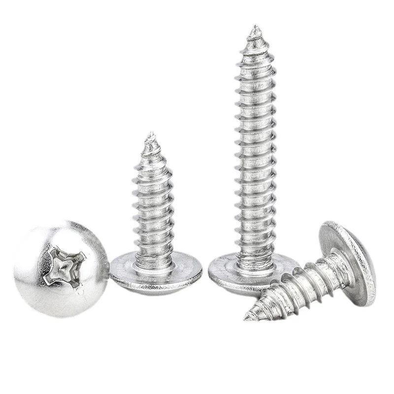 TA Nickel-Plated Large Truss Head Cross-Recessed Self-Tapping Screws Large Head M2.3M3M4M6