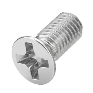304 Stainless Steel Machine-Thread Fully Threaded Cross-Recessed Countersunk Head Screws Small M2-M4 Flat Head Flat End Electronics