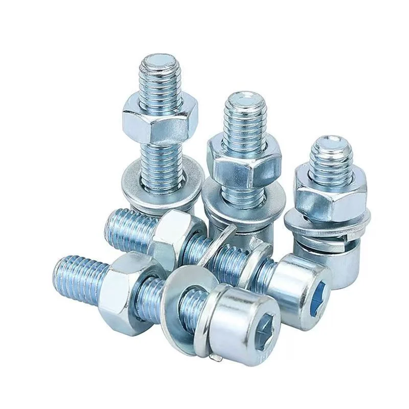 Grade 8.8 Zinc-Plated Hex Socket Screw, Nut and Washer Kits