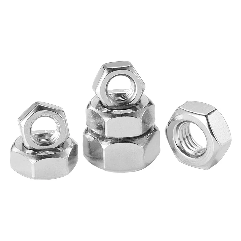 304/201/316 Stainless Steel Hex Nuts DIN934 External Locking