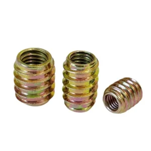 Iron With Washer Straight through. Hex Socket Blind Hole Embedded Internal and External Threaded Insert Nuts Iron Internal and External Thread Furniture Trapezoidal Yes.M6M8M10 Zinc-Plated