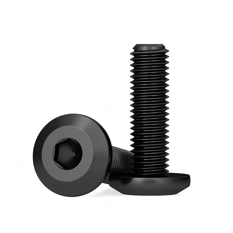 Black Furniture Chamfered Hex Socket Screws Flat Head Machine Electrical M4M5M6M8M10