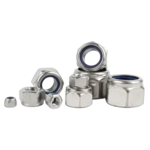 304/316 Stainless Steel Blue Ni. Lock Nuts Anti-Slip Locking Nuts Nylon Lock Nuts