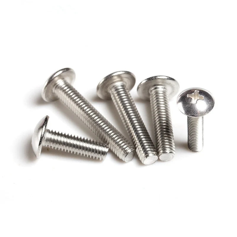 304 Stainless Steel Large Truss Head Cross-Recessed Machine Screws TM Truss Head M3-M6