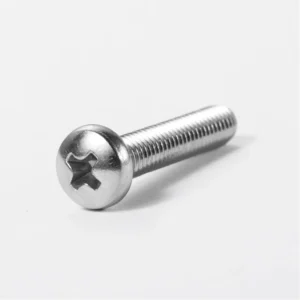 304 Stainless Steel Cross-Recessed Pan Head Screws Round Head Screws Pan Head Machine Thread Screws PM Cross-Recessed Round Head Screws M2M3M4M6