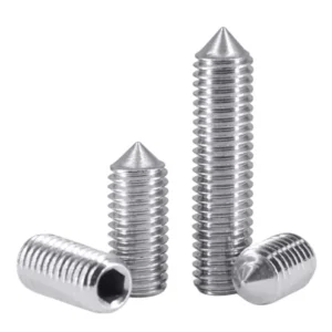 304 Stainless Steel Cone Point Set Screws Hex Socket Machine m 201 Headless Set DIN914