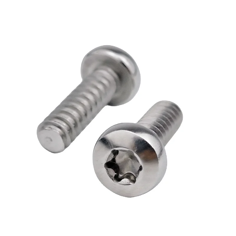 Pan Head Hexalobular Flat End Self-Tapping Screws GB2670.1 Flat End B Type Button Head Hexalobular Cut Tip Screws 304 Stainless Steel
