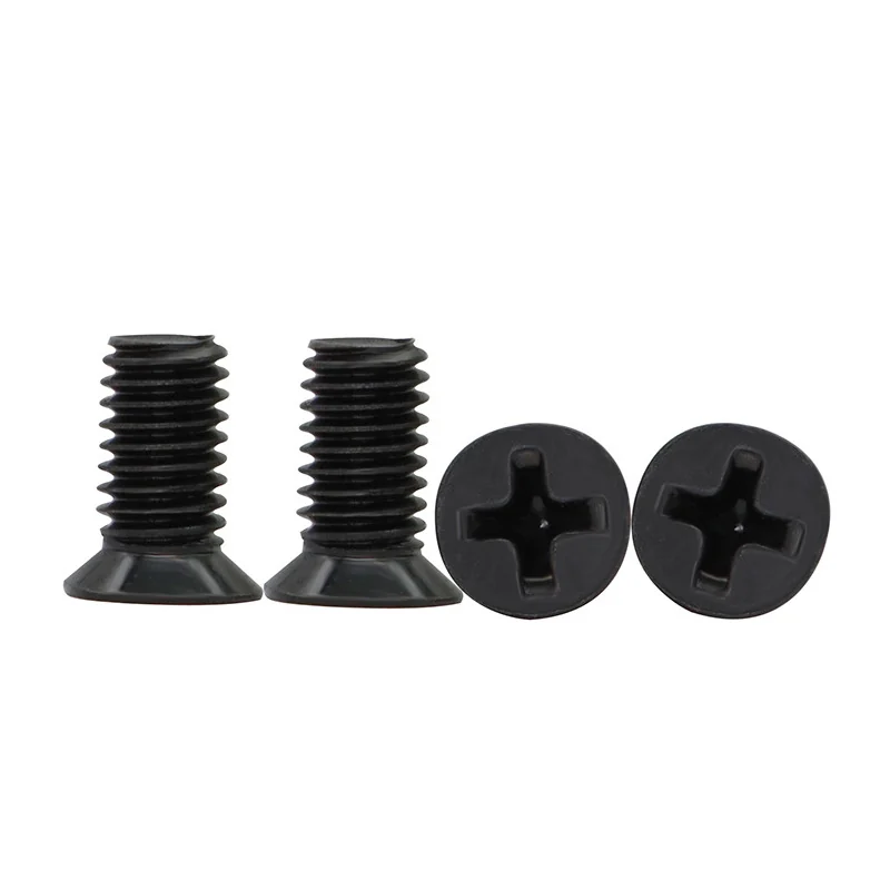 Carbon Steel Black Non-Standard Cross-Recessed Countersunk Head Screws Small Countersunk Head Screws M1.4M1.6-M6 Thin Countersunk Head Small Flat Head Small Head Path Screws
