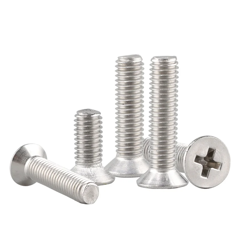 304 Stainless Steel Cross-Recessed Countersunk Head Screws Flat Head Small M2M2.5M3M4M5M6