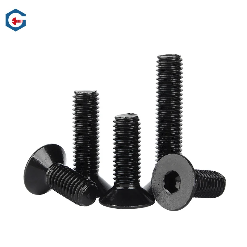 304 Stainless Steel Flat Head Machine-Thread Hex Socket Countersunk Head Screws M2-M16 Hex m3/m4