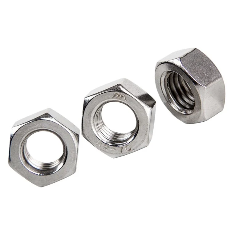 201/304 Stainless Steel Hex Nuts M3M4M5M6M8M10M12m
