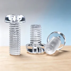 Transparent Plastic Screws and Nuts
