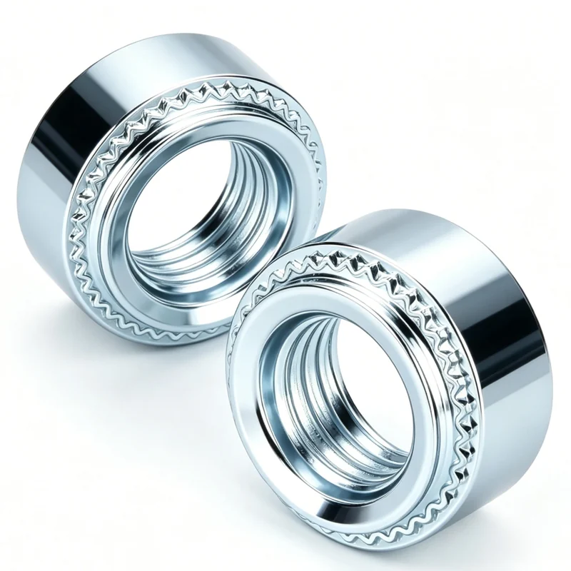 Carbon Steel Self-Clinching Nuts Zinc-Plated Serrated Sheet Metal Rivet Joining S-M2M2.5M3M3.5M4M5M6M8M10M12